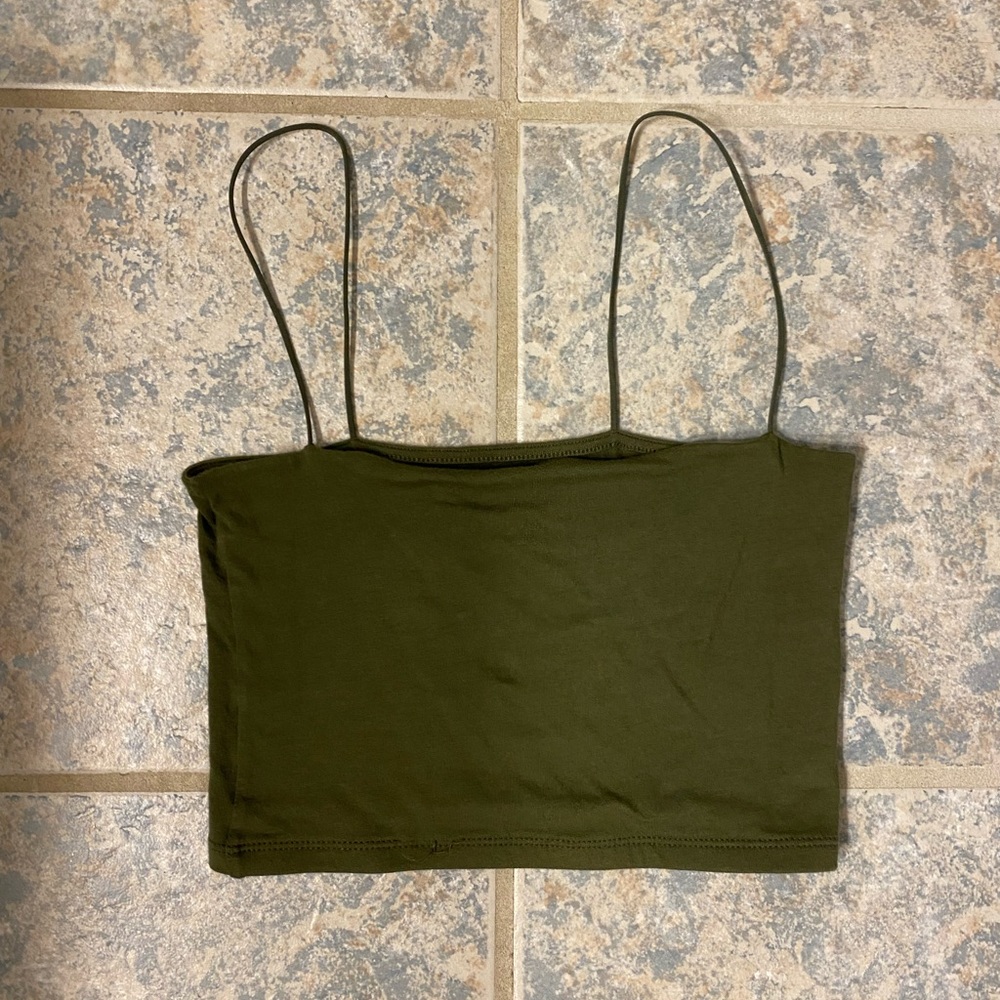 Aero | green crop top